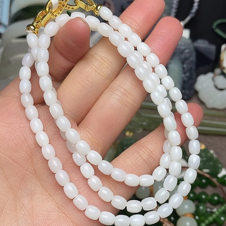 和田玉未镶嵌手链