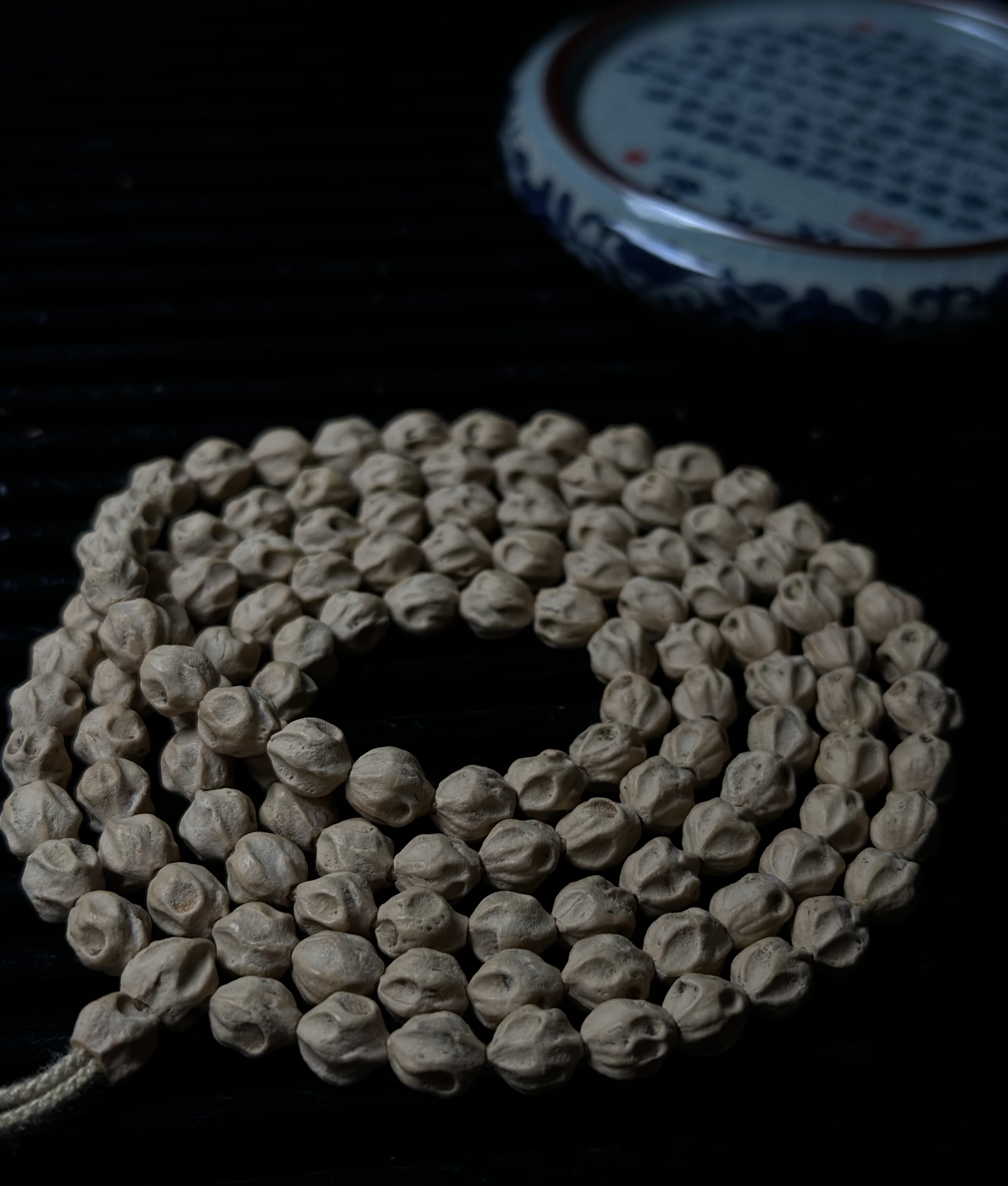 【鬼卿】热振百香籽原装莲花深坑粗棱粉皮高油密手串