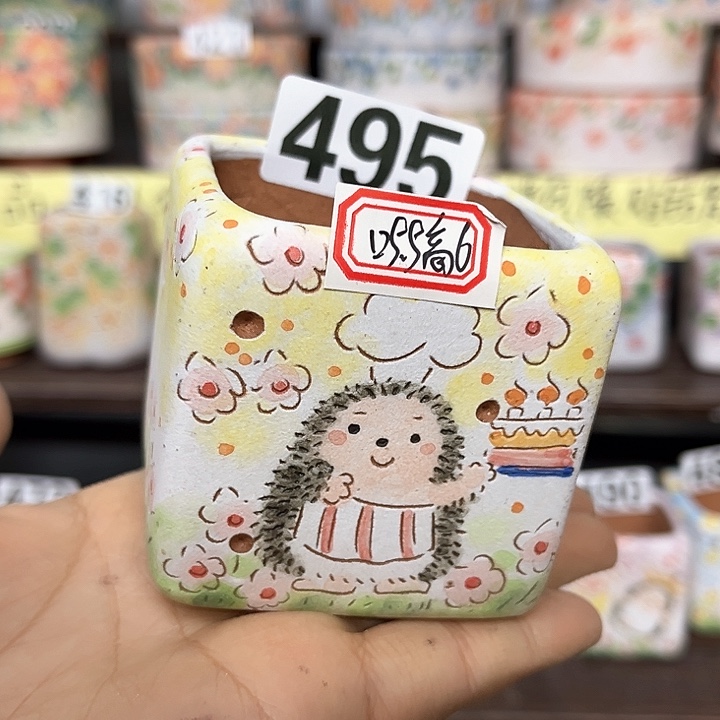 红陶手工制作多肉花盆