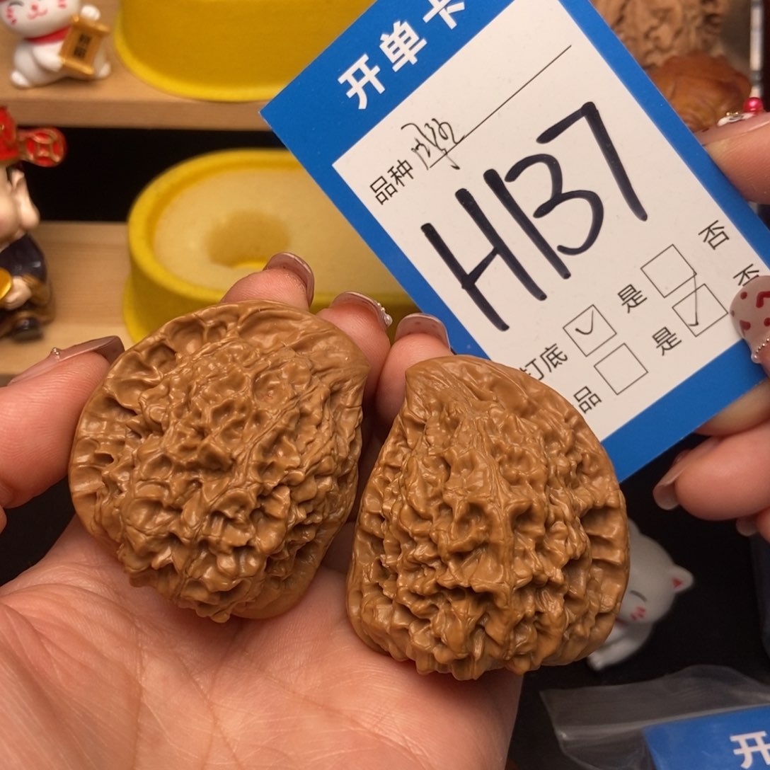 桃核吊坠核桃座山雕