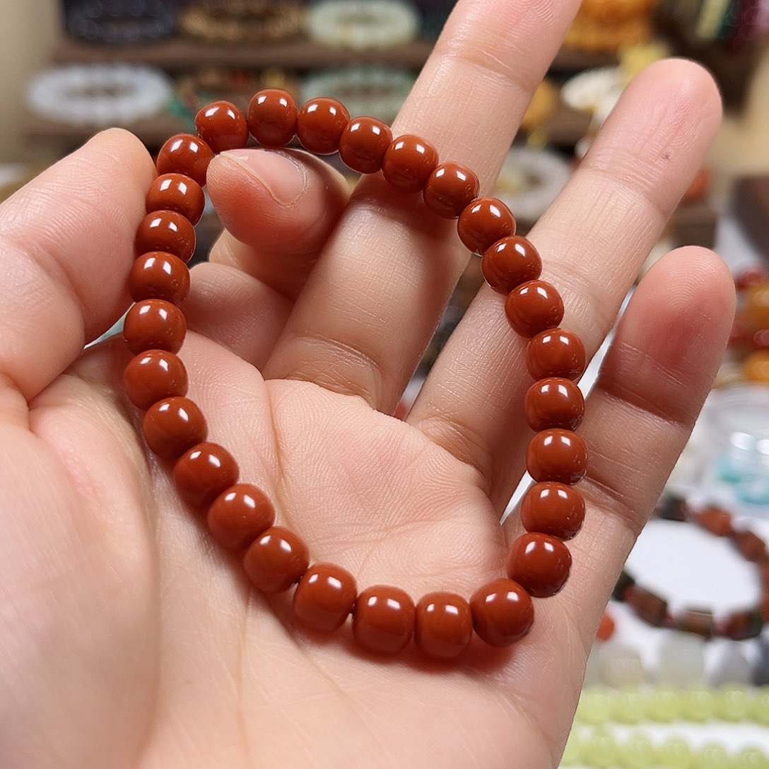 南红玛瑙未镶嵌1单圈手串