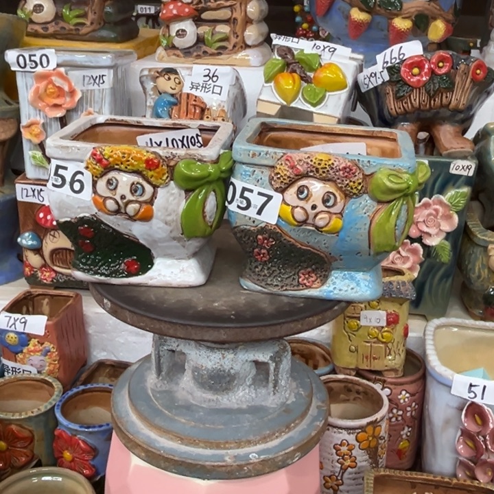 紫砂花盆粗陶材质多肉花盆