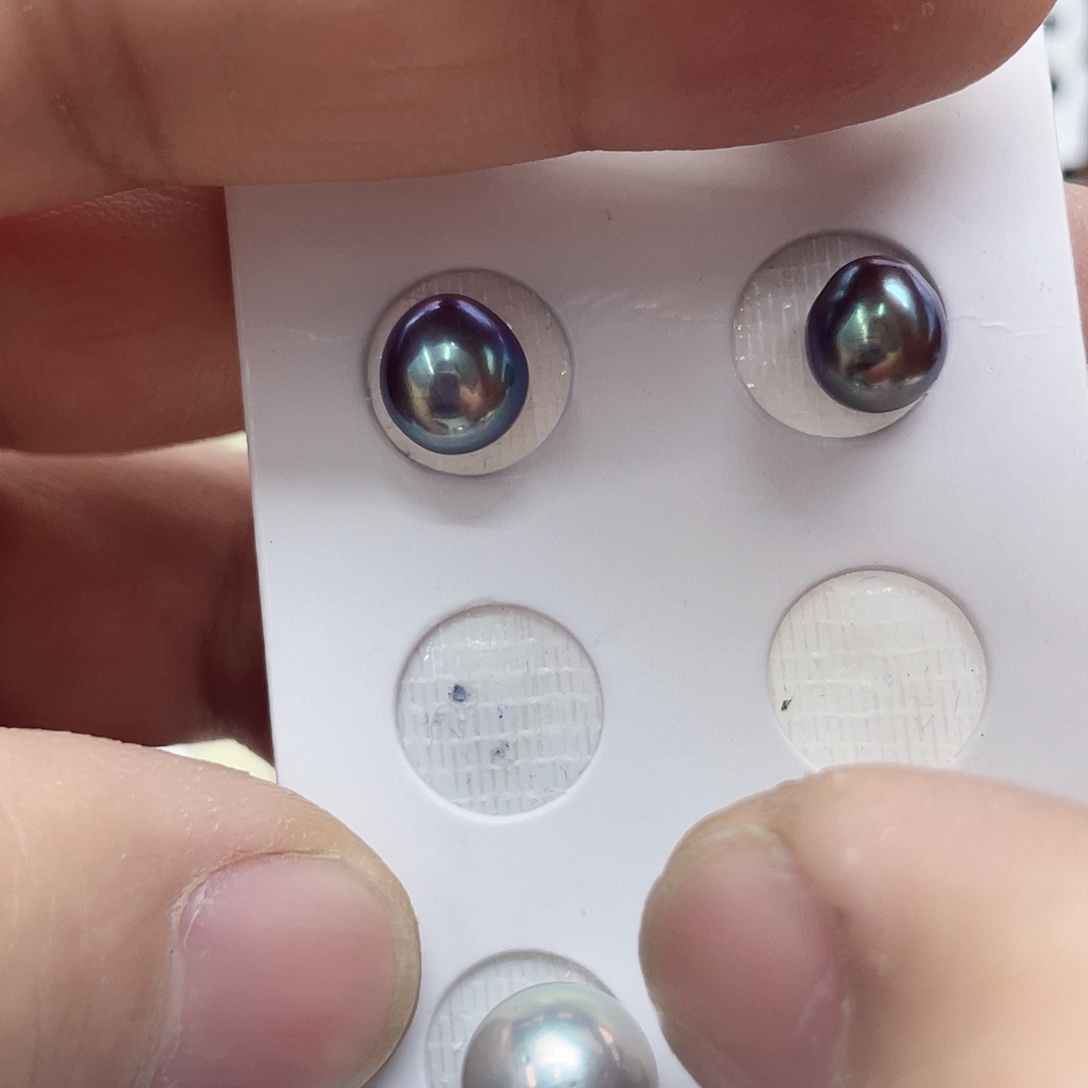 d***i银S925镶嵌耳饰淡水珍珠