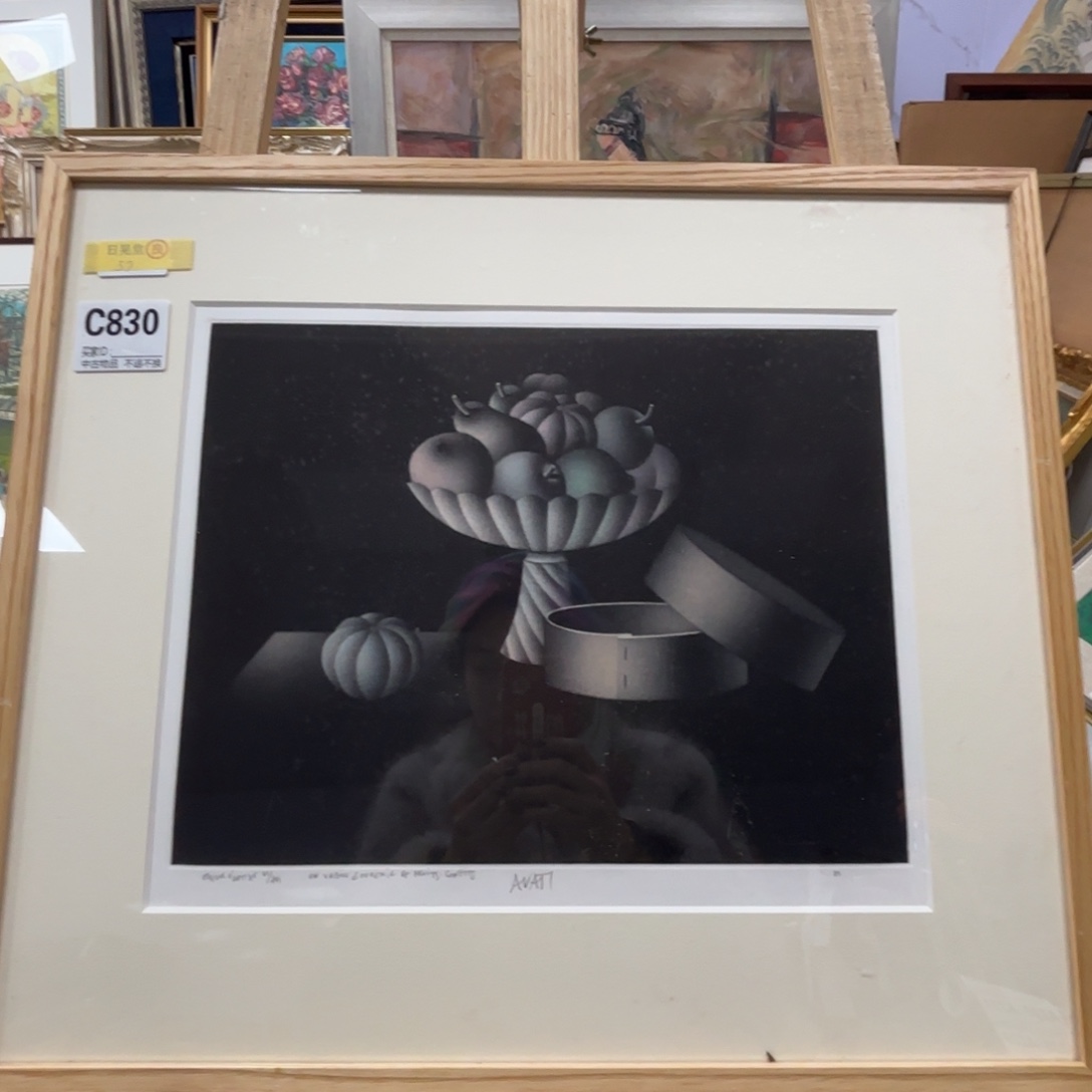 L***户版画830框画版画不退换