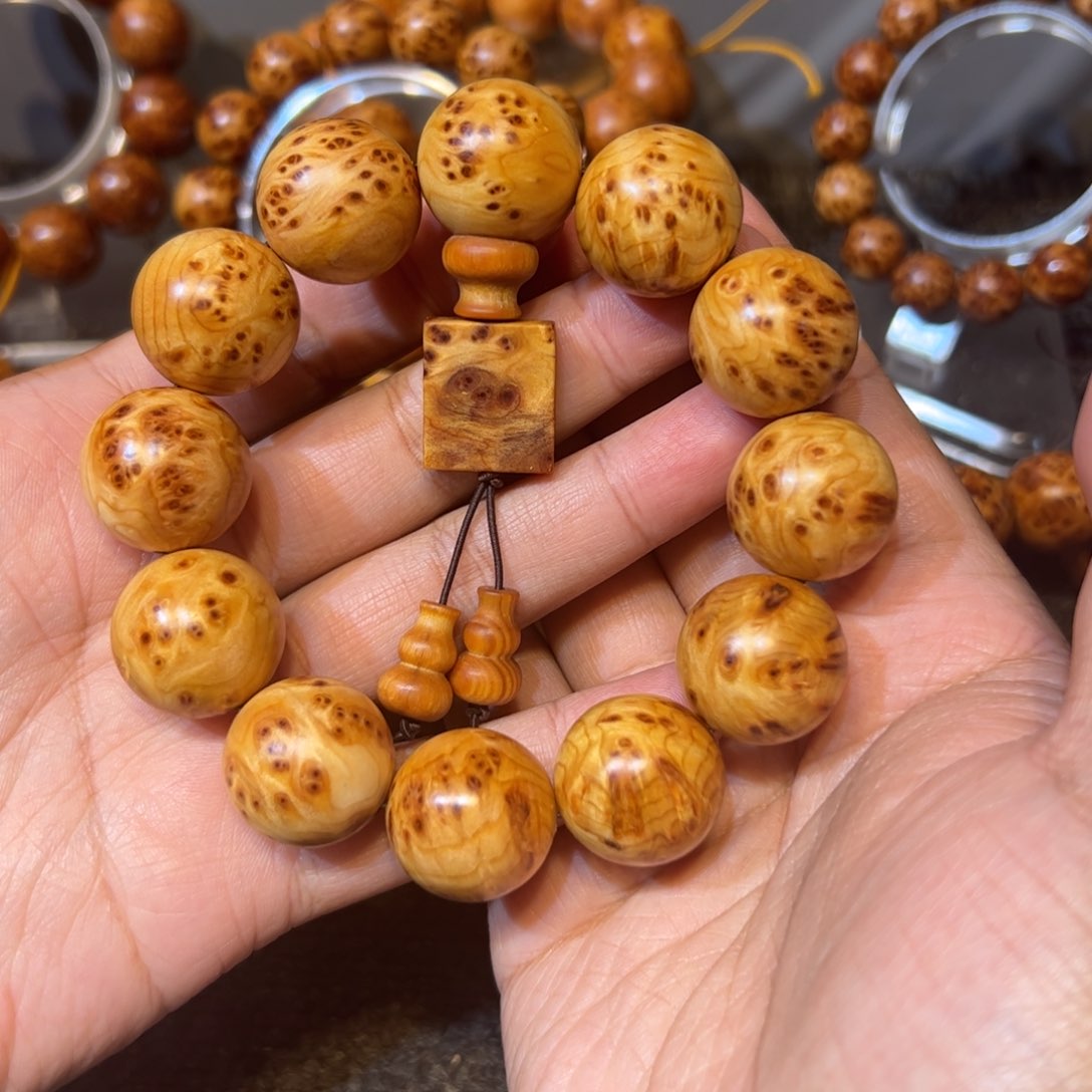 柏木（崖柏）手串/手链2.0黄金底入门级瘤疤手串