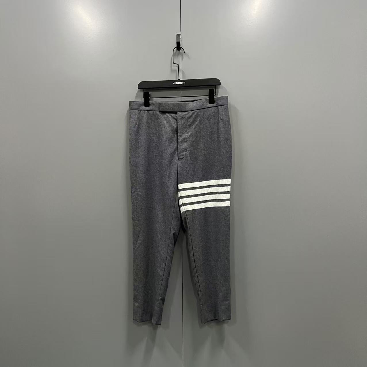THOM BROWNE TB 灰色条纹羊毛西裤 3码/95新/无配件bc012065