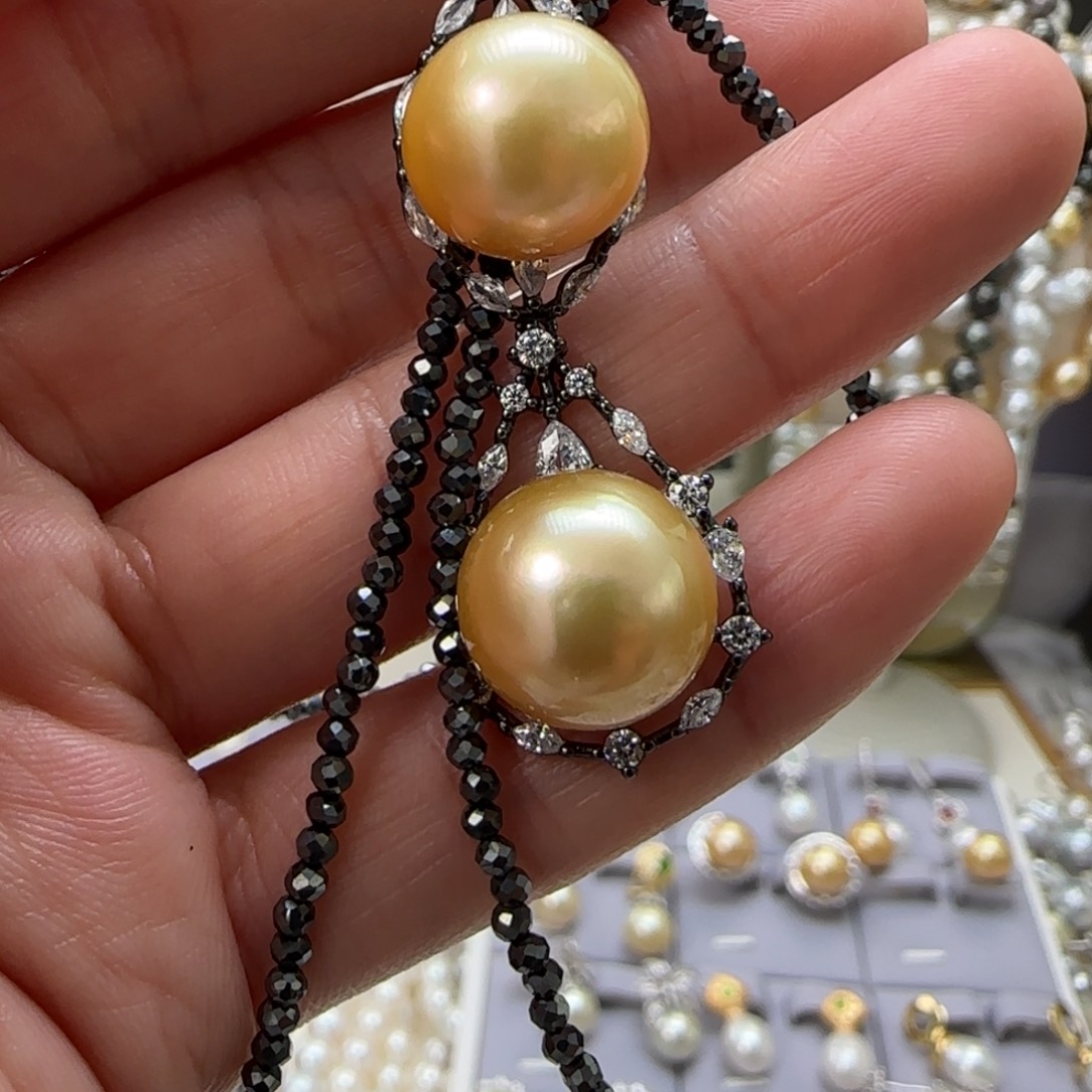 海水珍珠颈饰银S925镶嵌