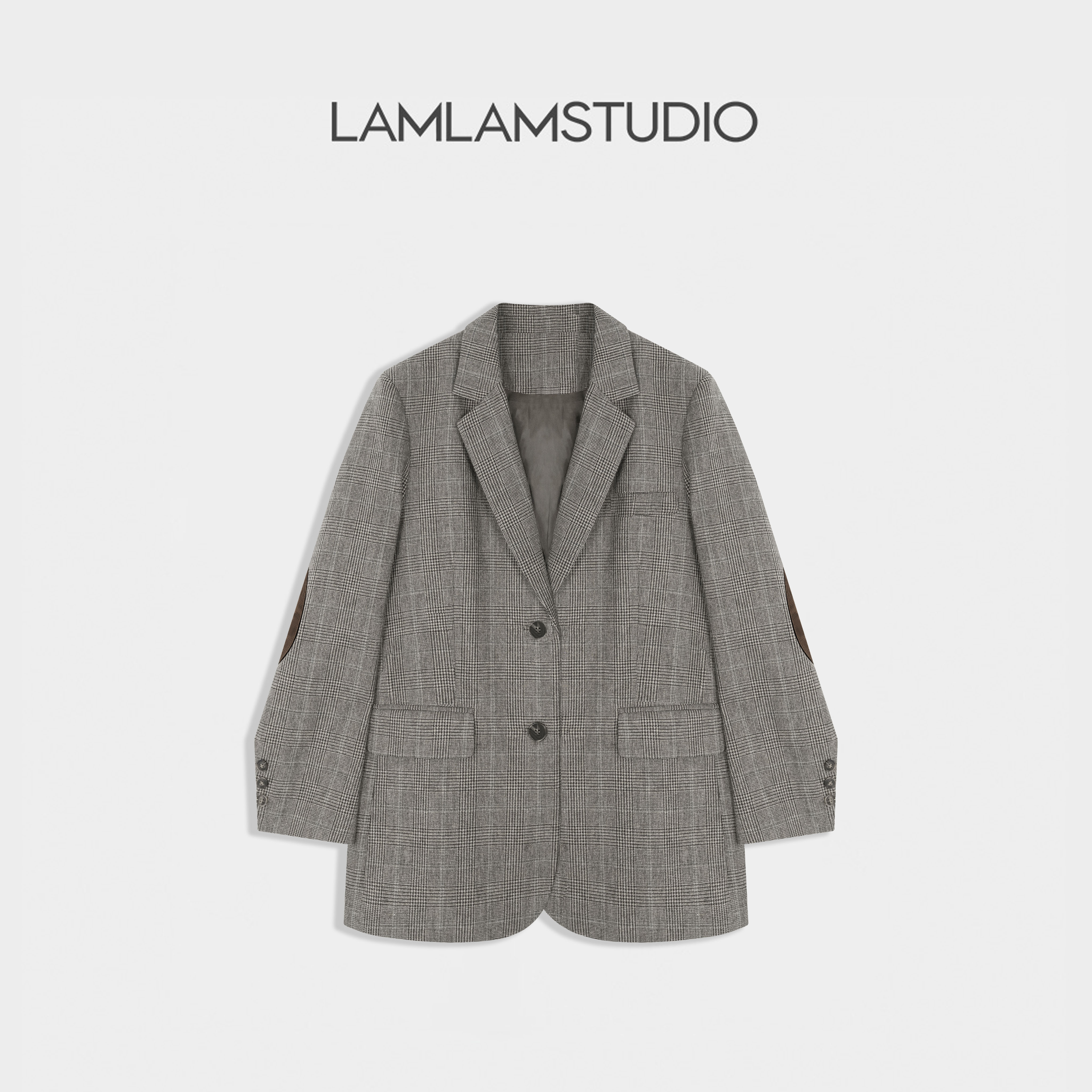 “摩登格调”外套西服毛呢呢大衣格纹 张一琳 L2412112W