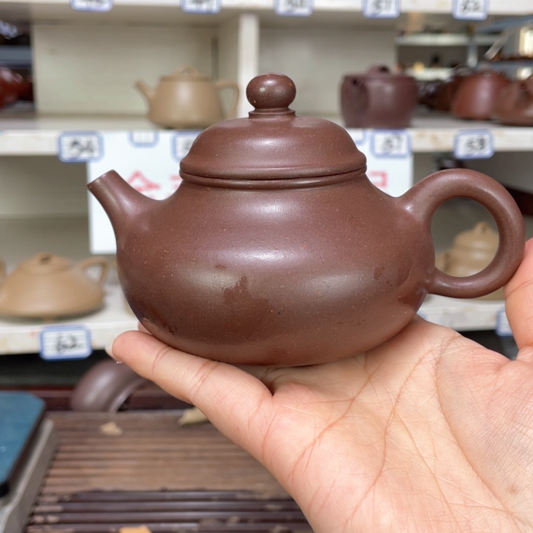 紫砂茶壶紫泥全手200毫升
