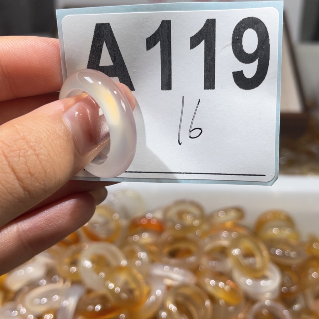 玛瑙/玉髓戒指合金119
