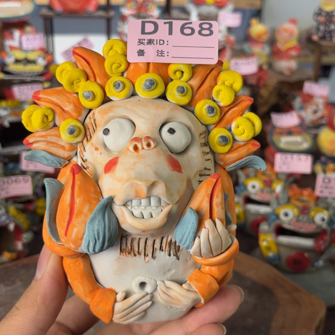 泥塑纯手工茶宠摆件