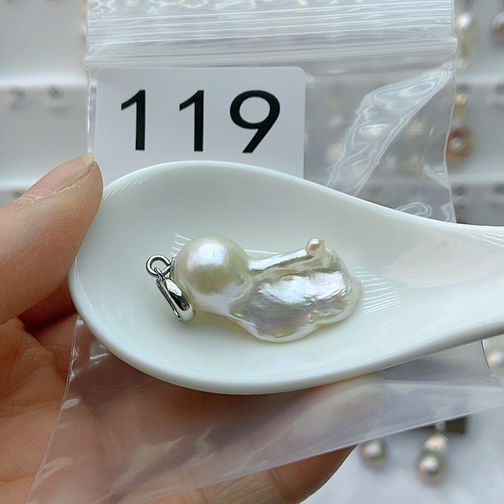 淡水珍珠颈饰银S925镶嵌