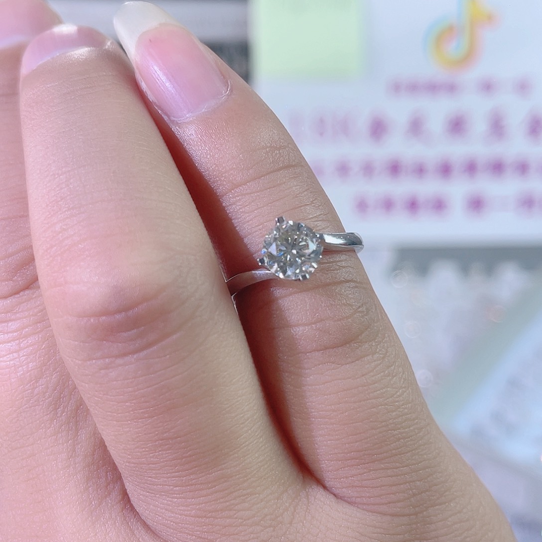 钻石戒指/指环18K金镶嵌w 21080023