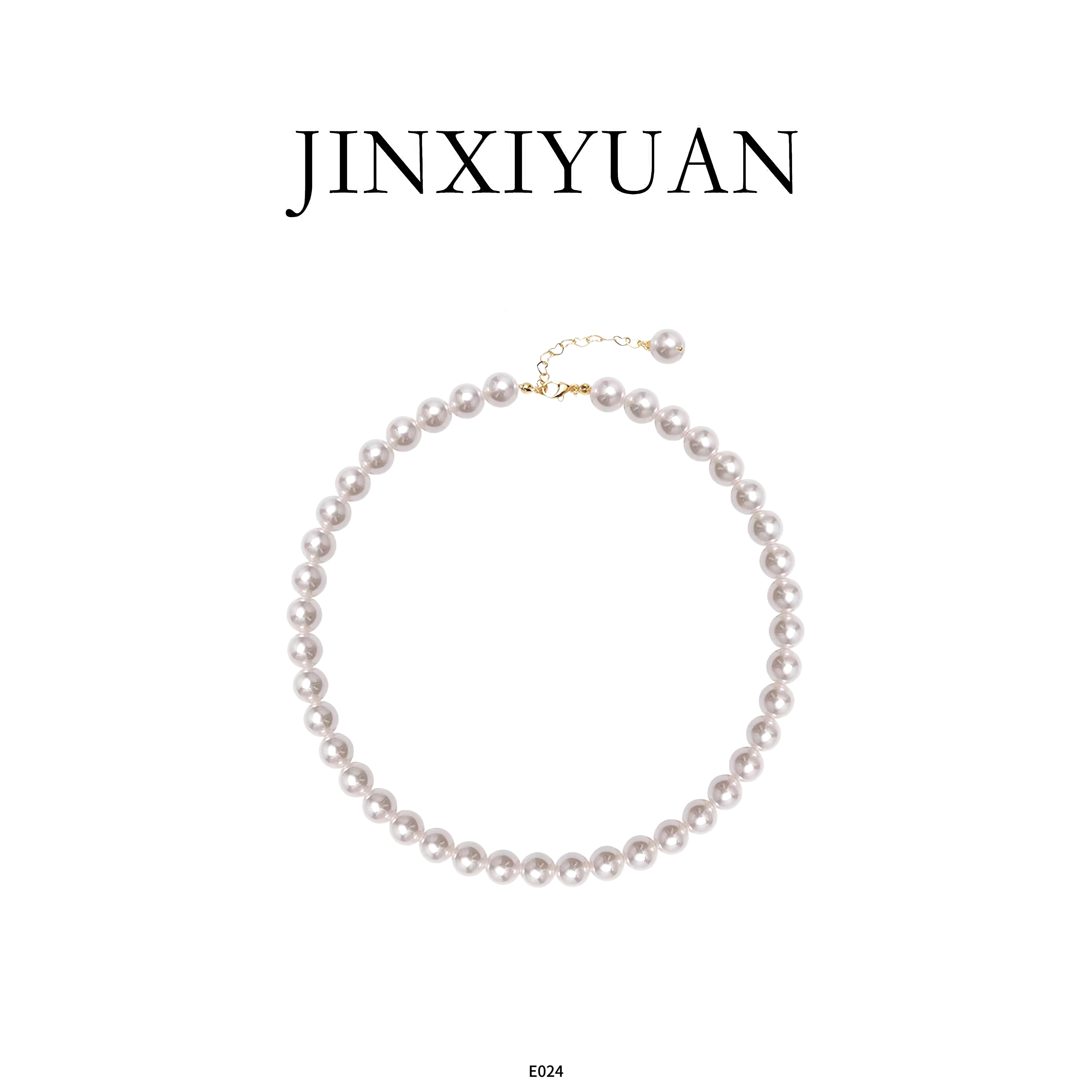 铜合金项链 JINXIYUAN/瑾熙媛 气质小泡珠项链女王珠串E024