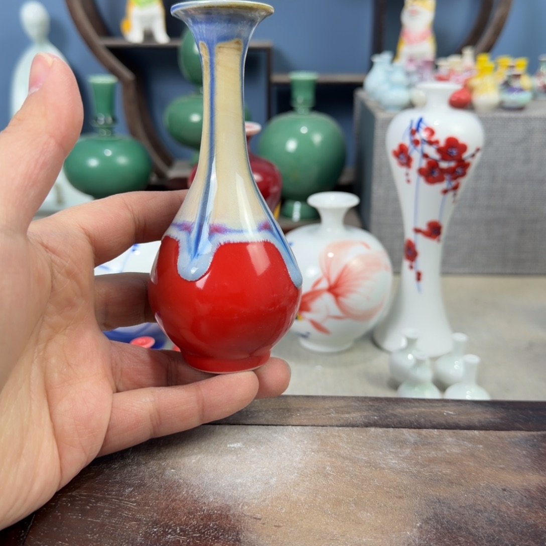 陶瓷手工小花器摆件