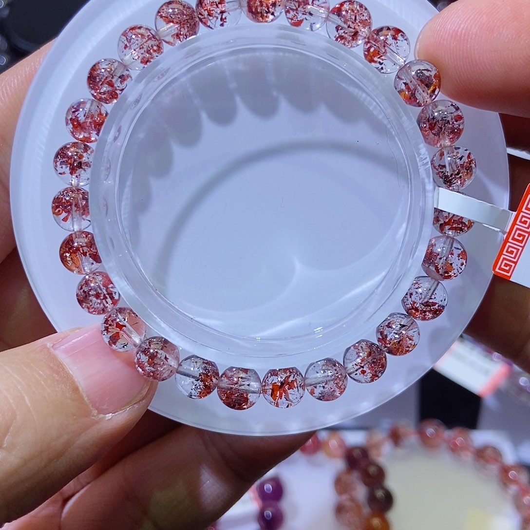 未镶嵌手链水晶金草莓