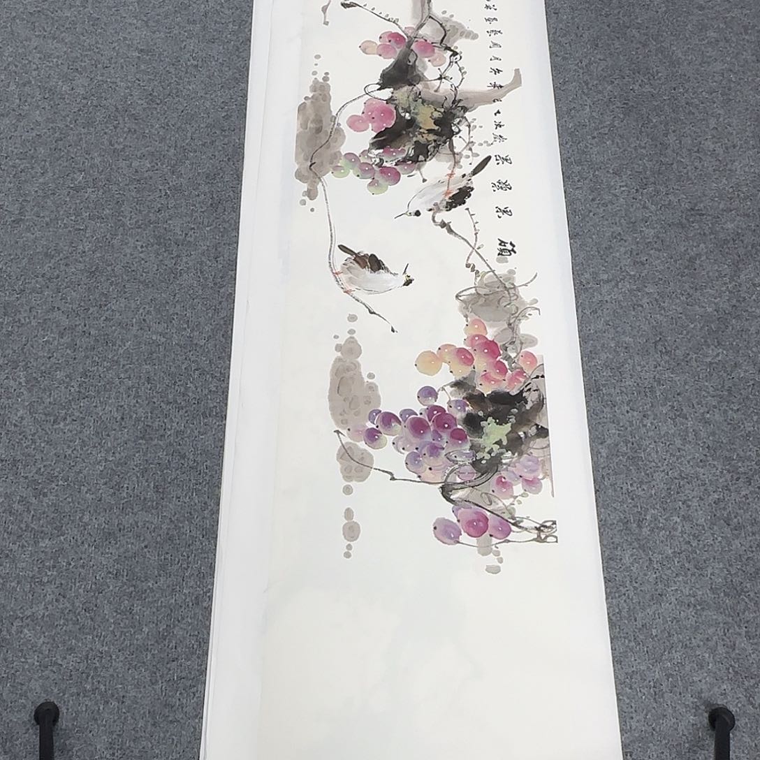 国画138*35纯手绘周艺