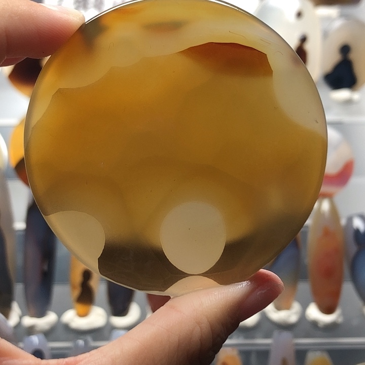 玛瑙/玉髓银S925镀金镶嵌珠宝半成品204