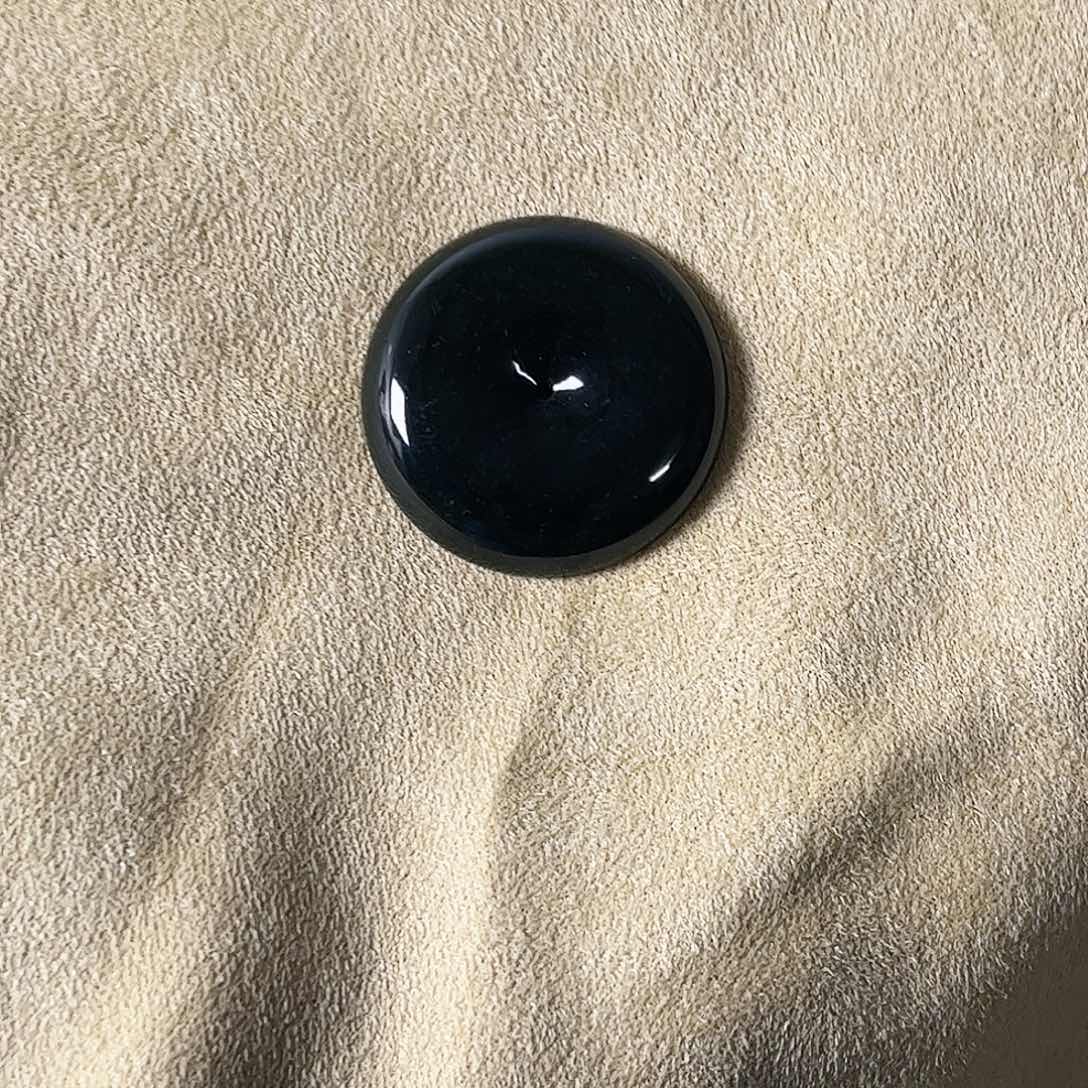 翡翠未镶嵌吊坠(不含链)墨翠平安扣吊坠 31.0*4.6