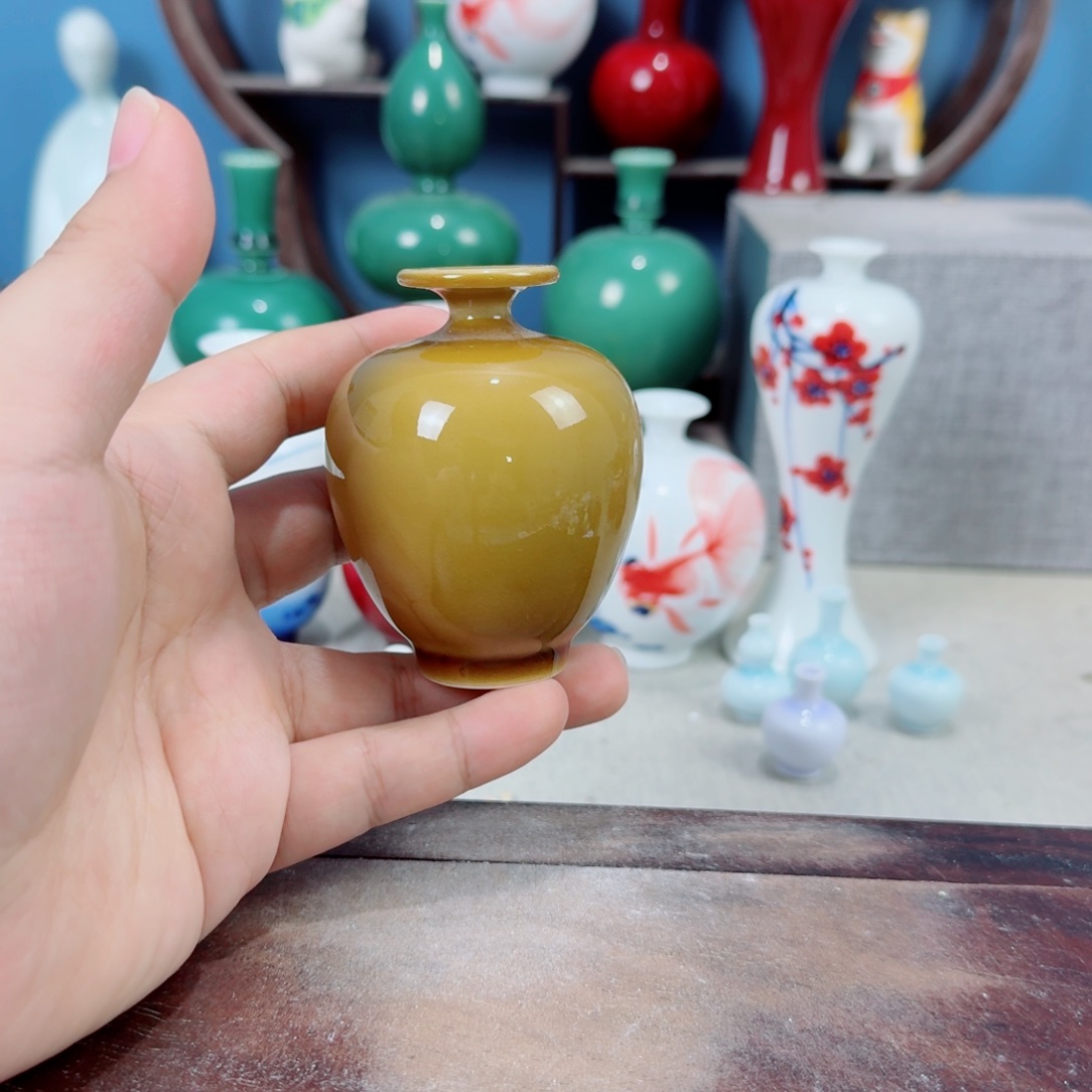 陶瓷手工小花器摆件