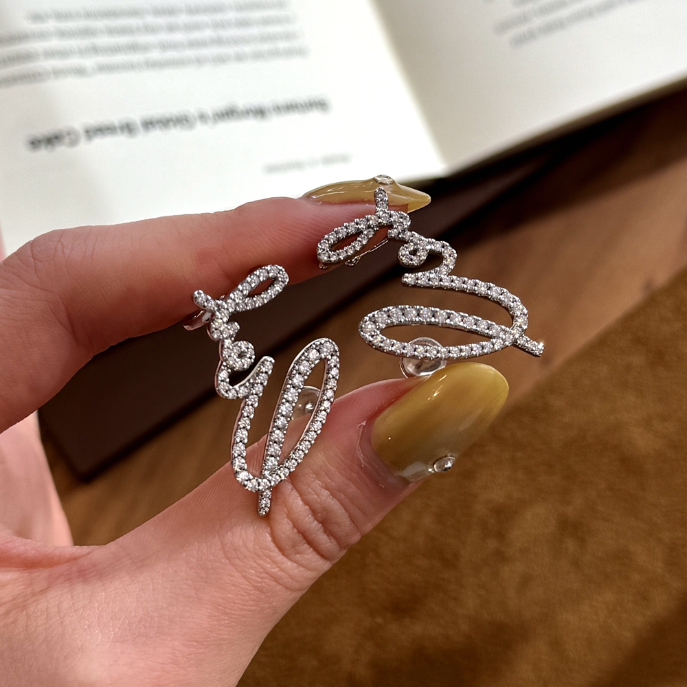 黄铜耳饰 【星轨】爆闪飘带星星耳钉韩系轻奢高级感耳环