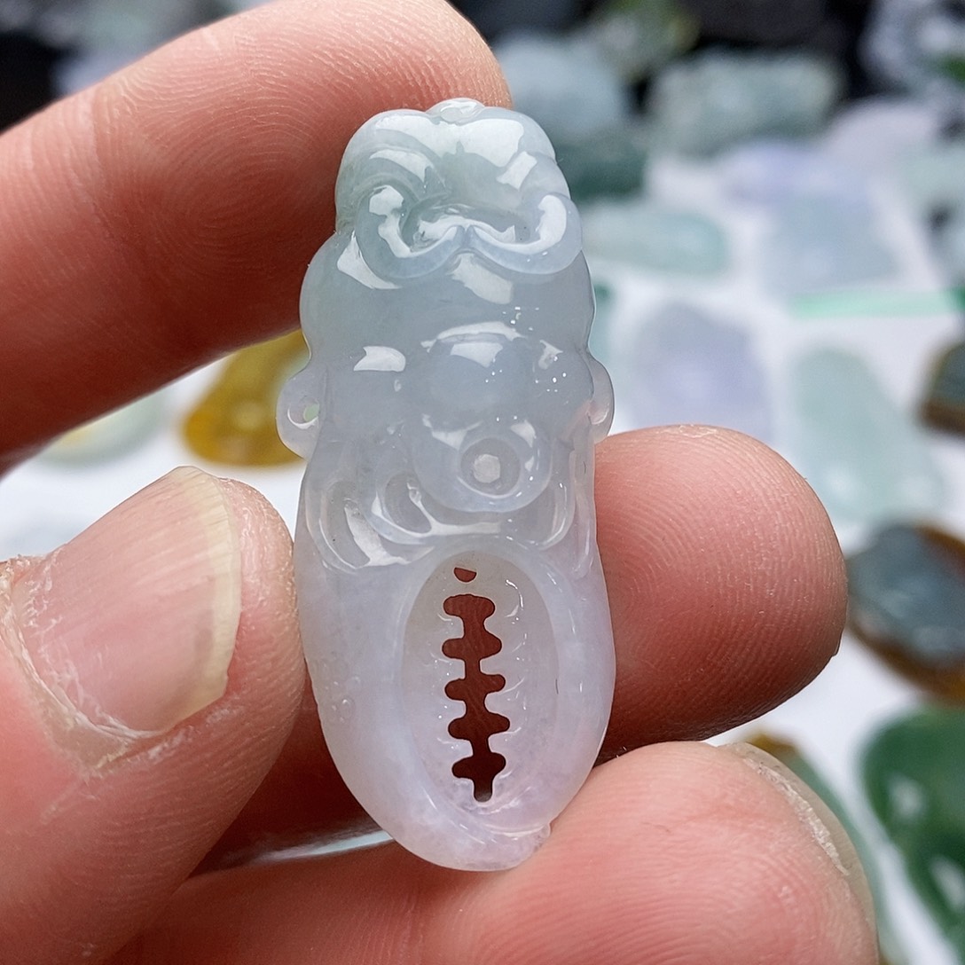 翡翠颈饰未镶嵌蟹钳