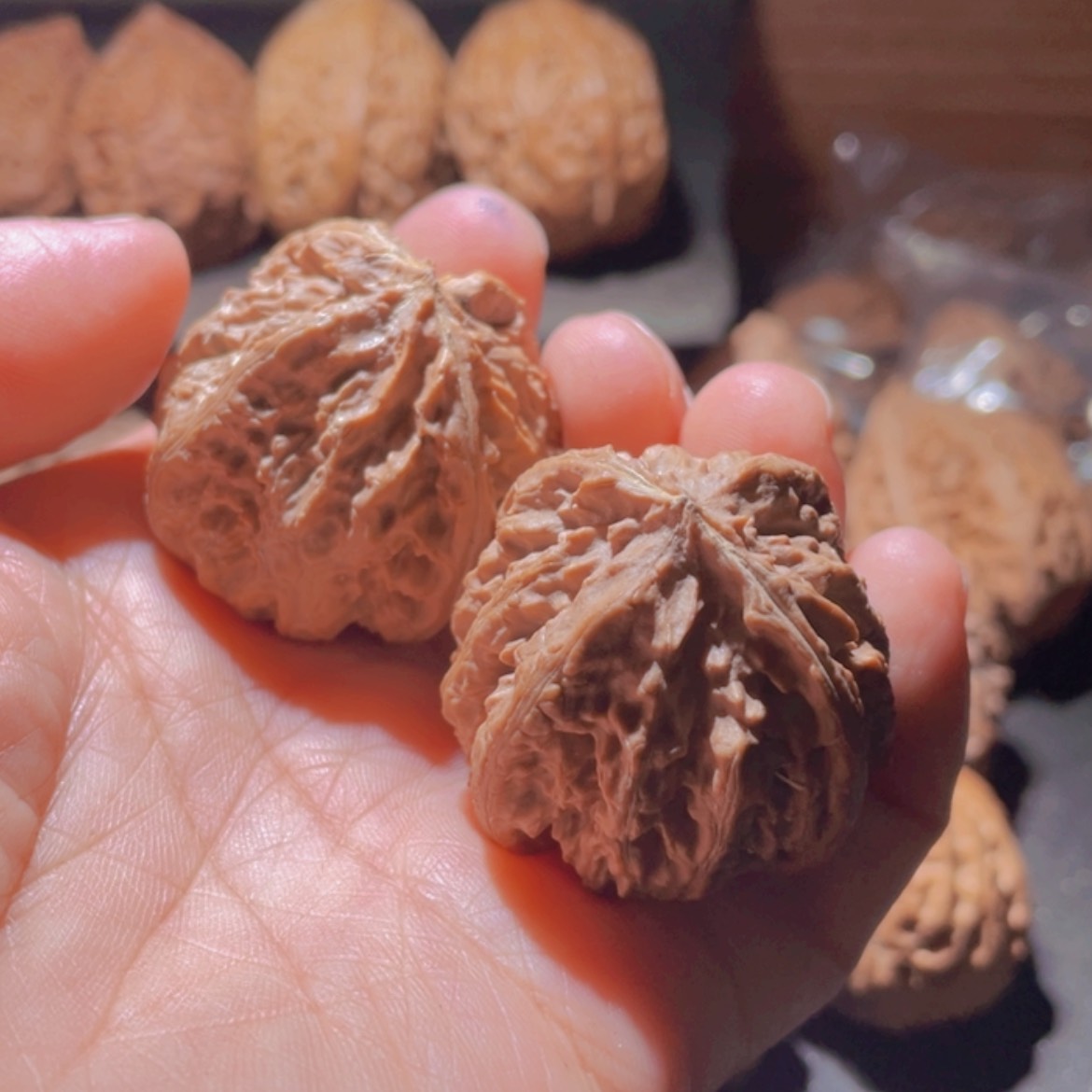 【闪购商品】文玩核桃把件?****?东北楸子47