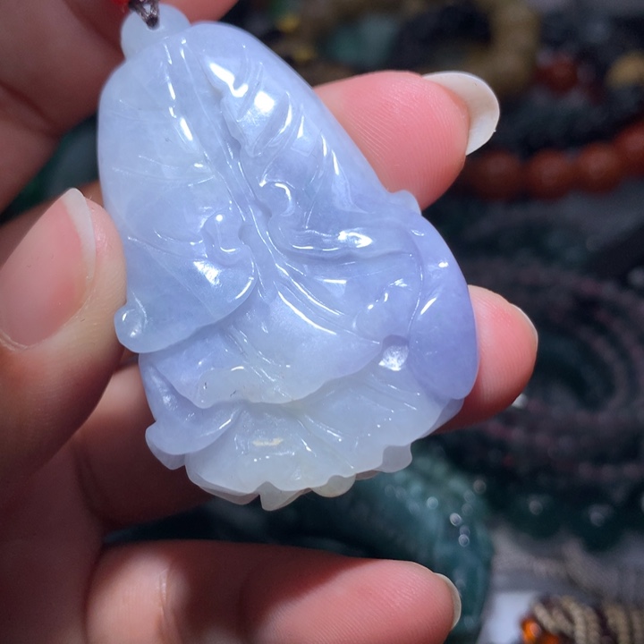 翡翠颈饰未镶嵌保真天然A货翡翠