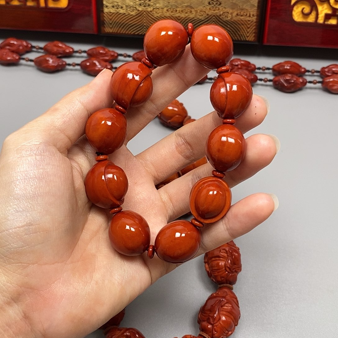 橄榄核手串元宝串