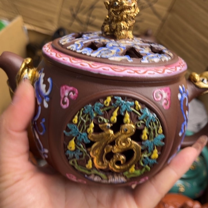 见***昏紫砂茶壶紫砂壶是