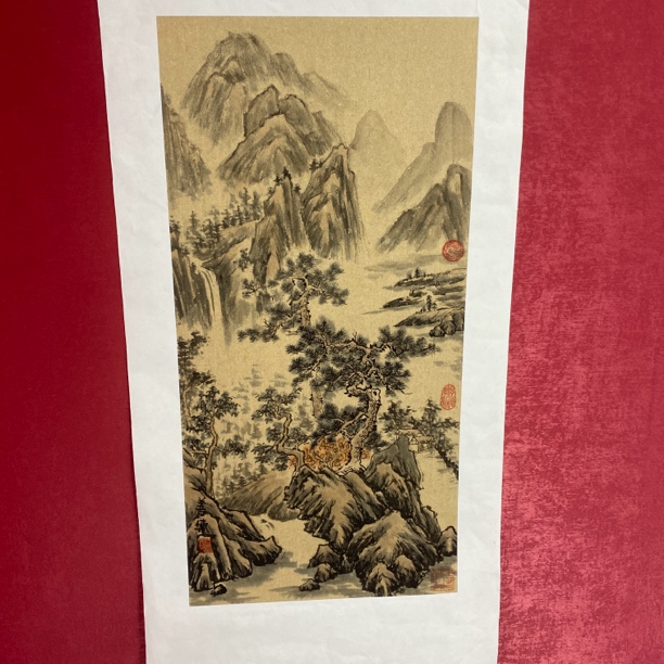 刘善传二平尺山水作品