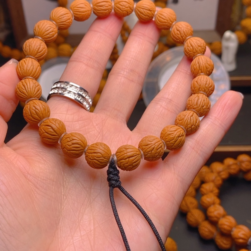 【闪购商品】桃核手串骑***藏龙文桃核