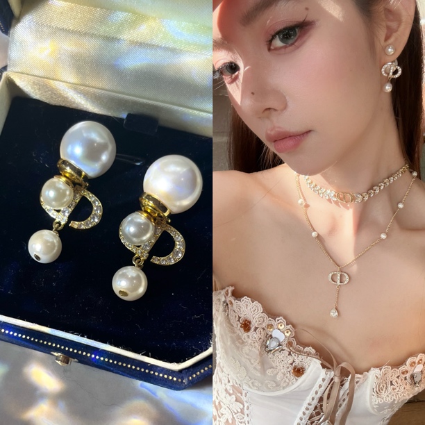 铜合金仿珍珠耳饰 时尚气质设计流苏耳环耳饰 B0758