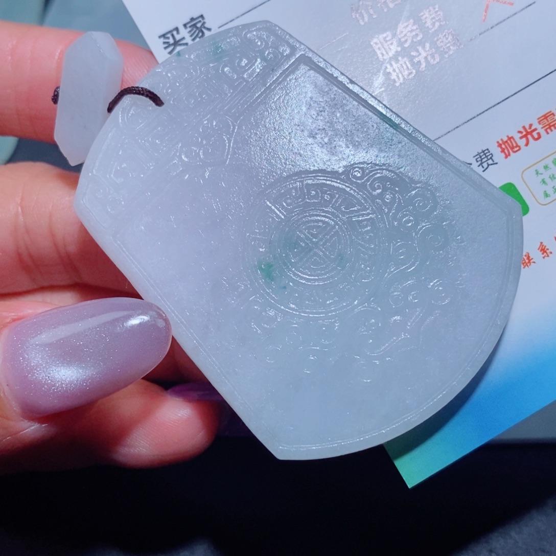 定制翡翠未镶嵌定制翡翠毛货挂件