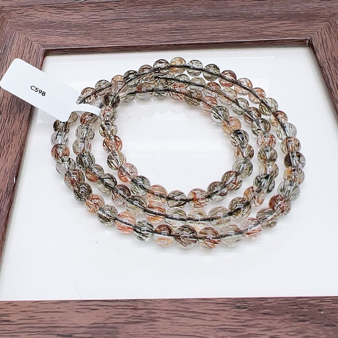 水晶手链未镶嵌冰*黑金超