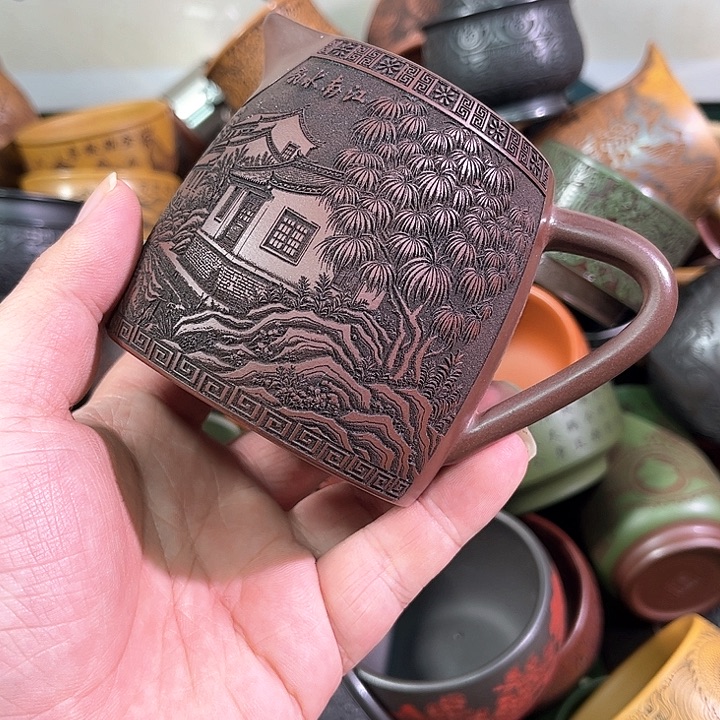 茶杯紫砂全手工紫砂主人杯