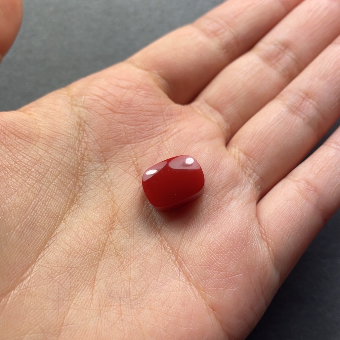 南红玛瑙配饰未镶嵌13.6mm