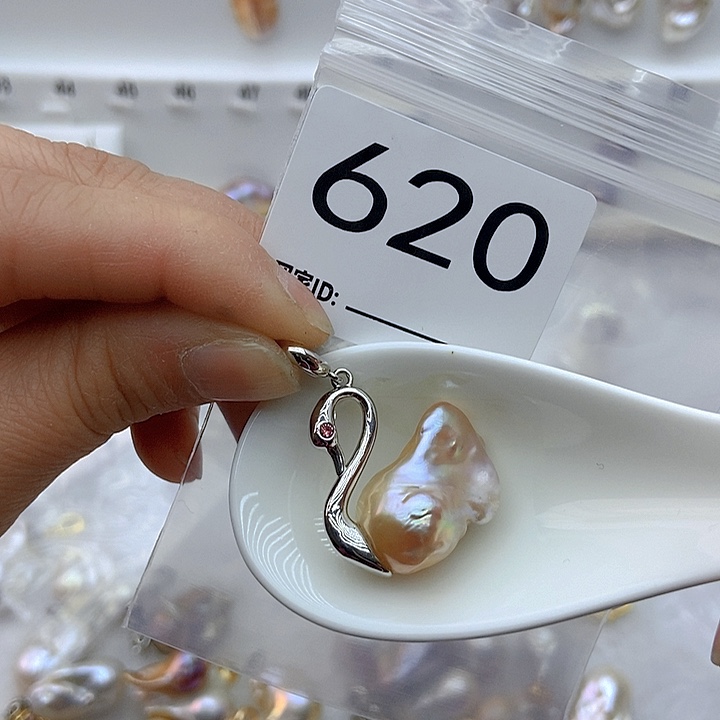 淡水珍珠颈饰银S925镶嵌