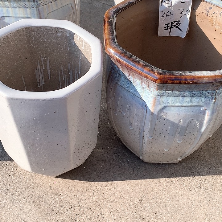 花盆陶瓷的制作大号加中号