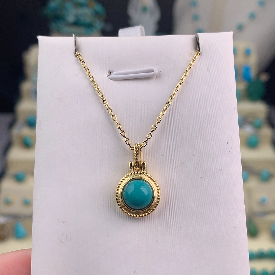 绿松石未镶嵌吊坠(不含链)