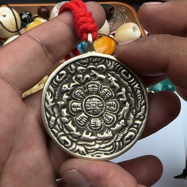 专**使桑杰出品小元素配饰九宫八卦牌