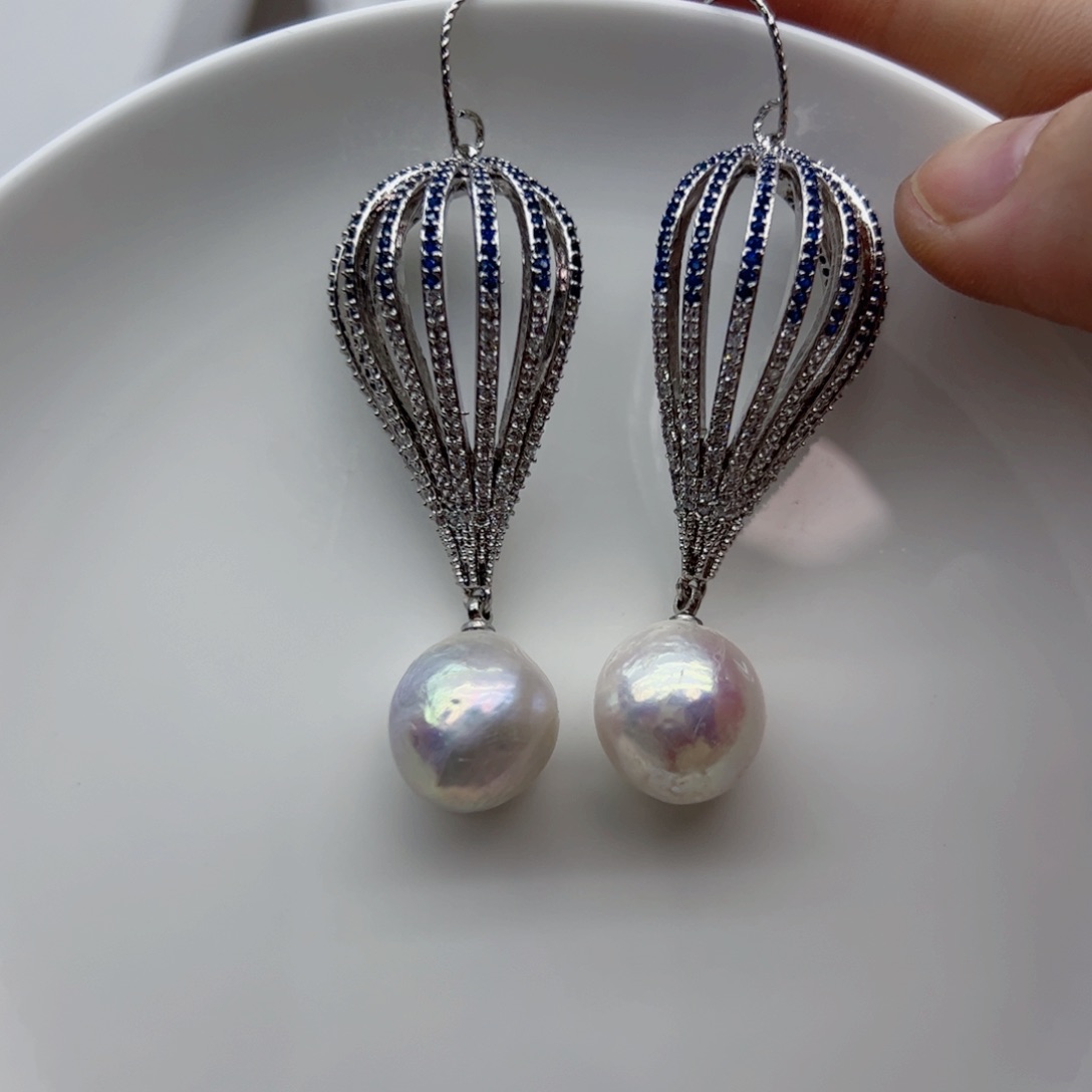 淡水珍珠耳饰未镶嵌