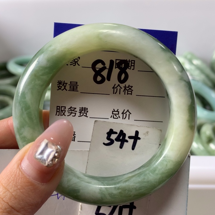 蛇纹石玉手镯未镶嵌818