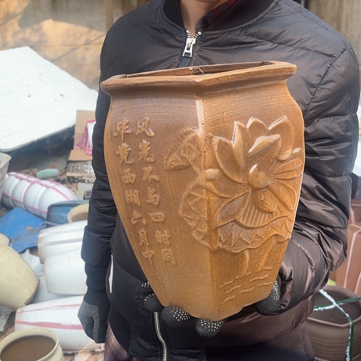 红陶柴烧娥一个18高度25