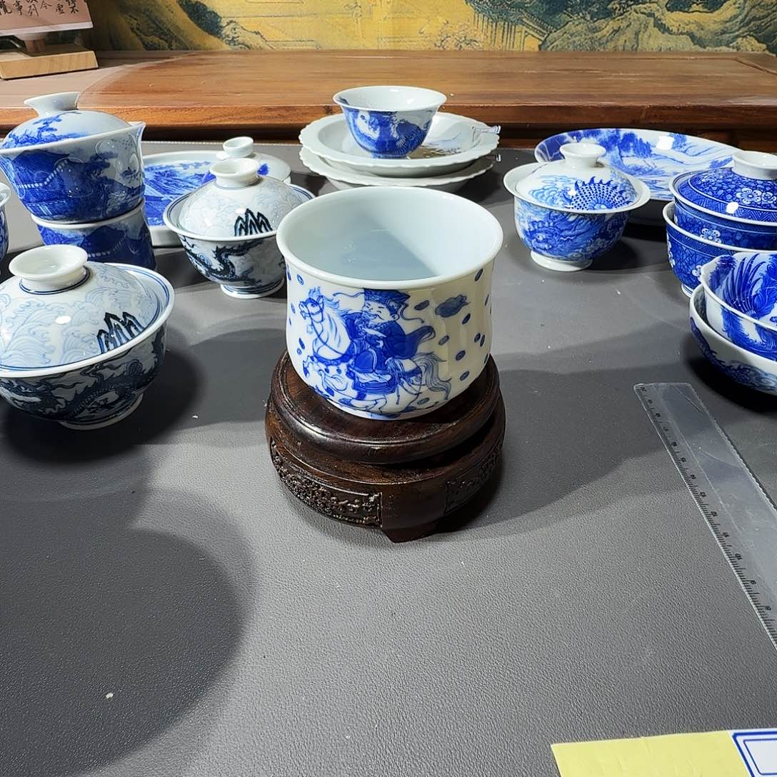 泥塑主人杯手工手绘