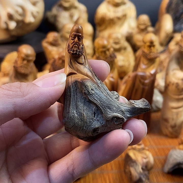 柏木（崖柏）达摩手把