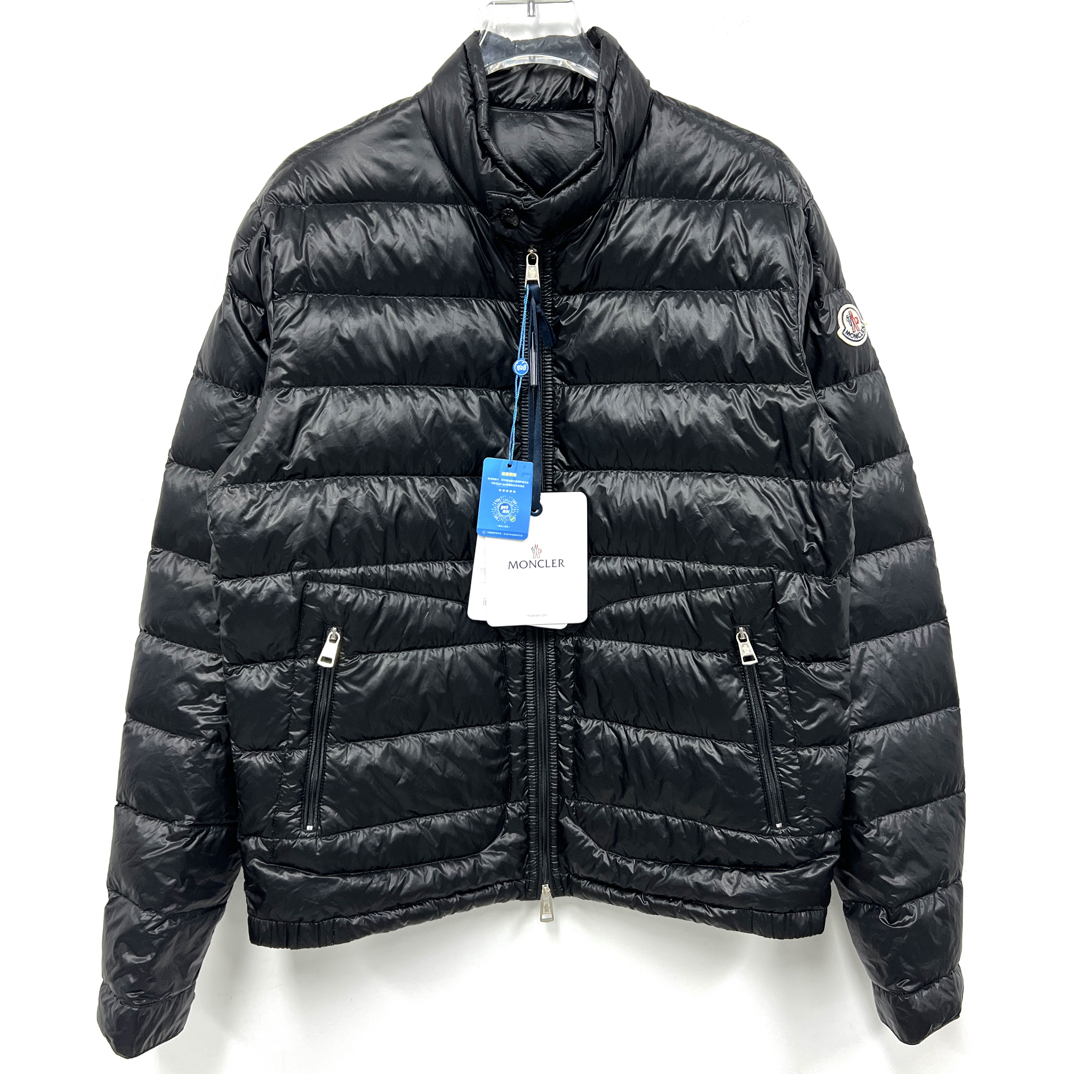 95新 MONCLER 盟可睐 Acorus黑色薄款羽绒服 1码/7124           