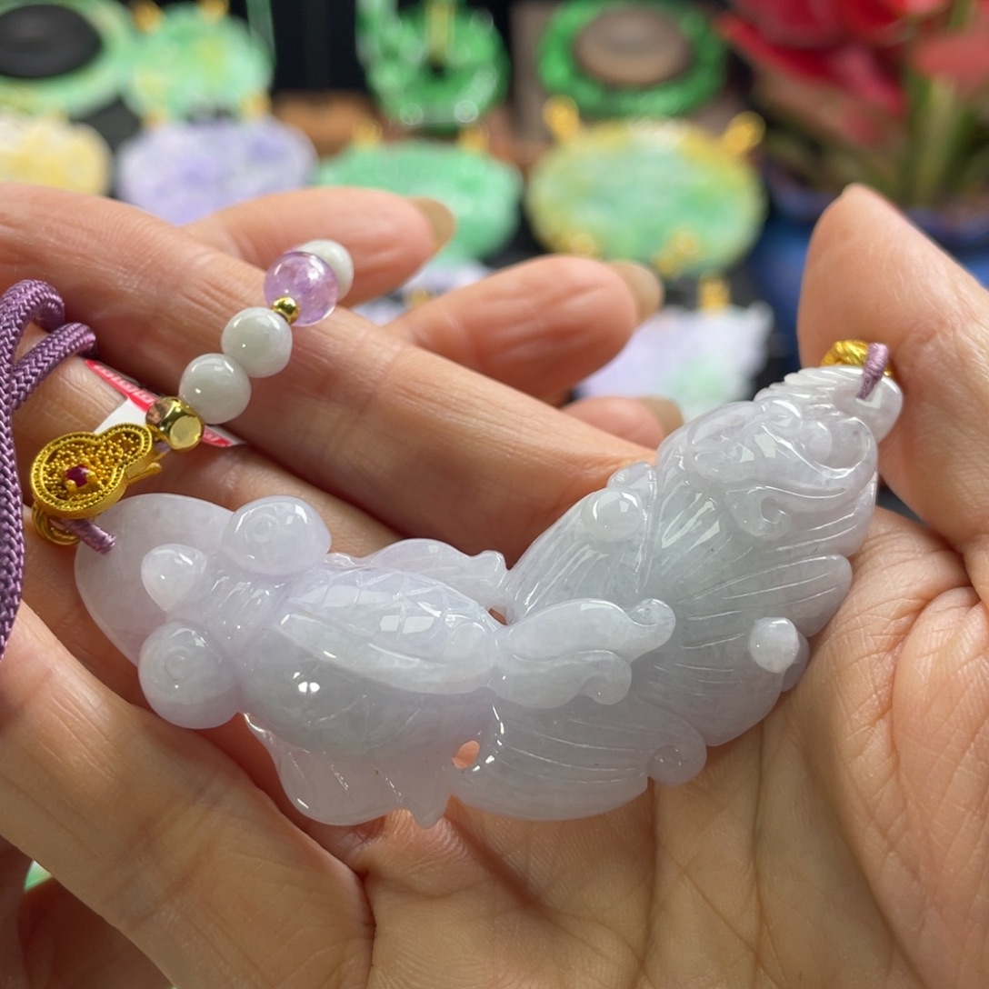 翡翠未镶嵌颈饰代编织