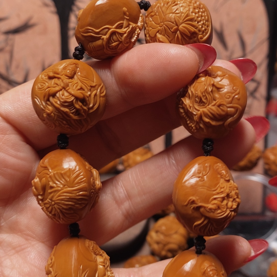 橄榄核手串/手链自**翔风景观音