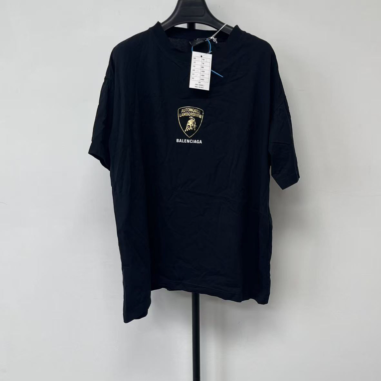 未使用 Balenciaga/巴黎世家 汽车标印花短袖T恤 01848